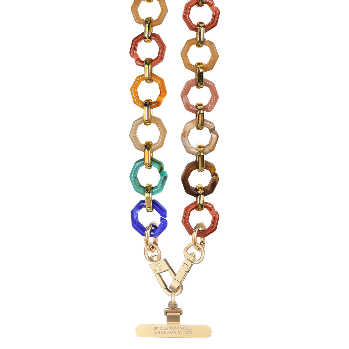 Santa Barbara Polo Racquet Club Hilary Acrylic Octagon Chain Universal Bileklik